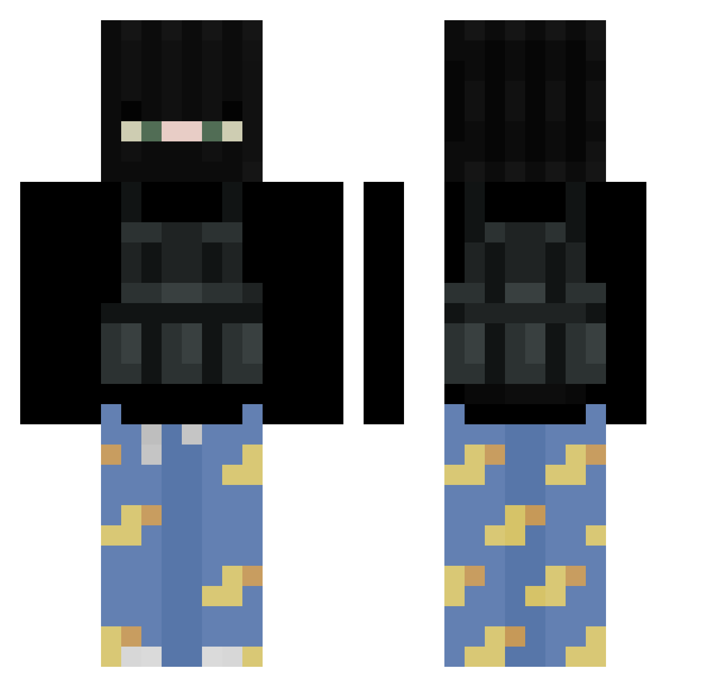 youngblood79 Minecraft skin, front and back view