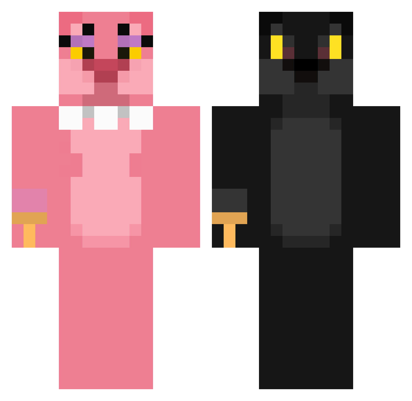 Tomzy67 Minecraft skin, front and back view