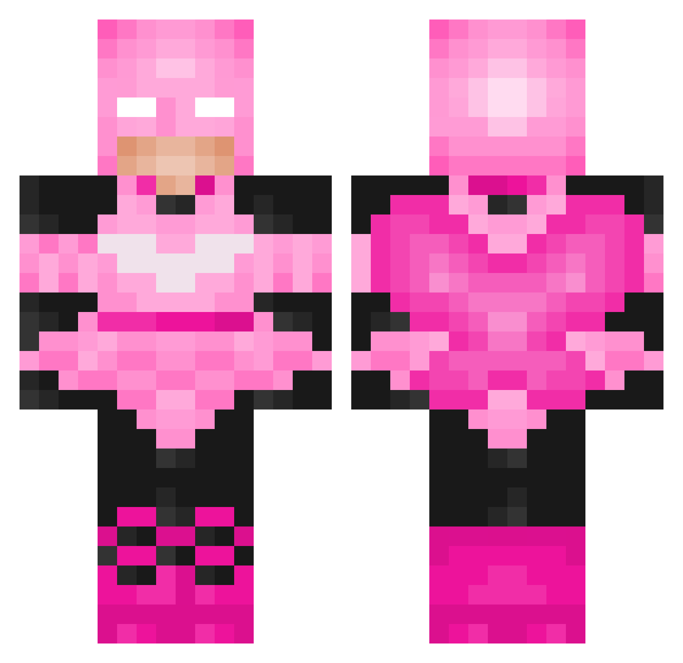 The_ultra_slime Minecraft skin, front and back view