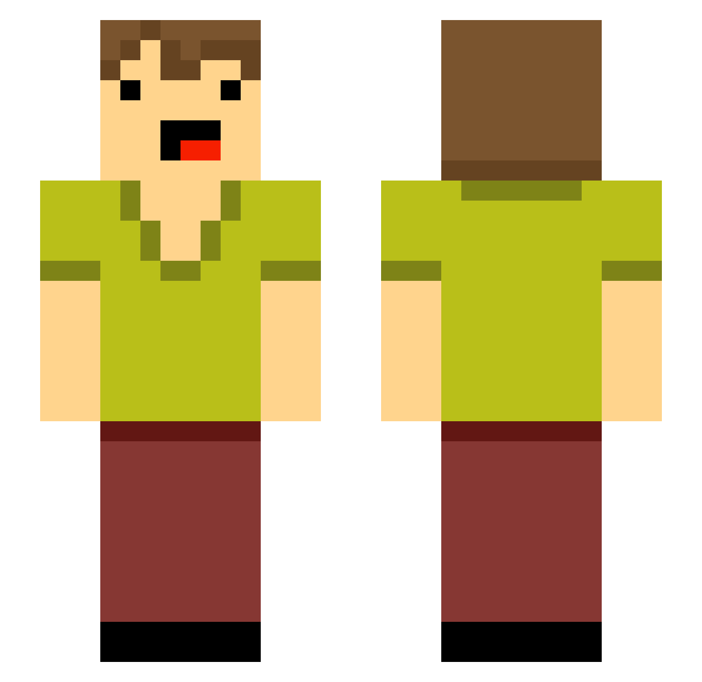 Perbo6__ Minecraft skin, front and back view