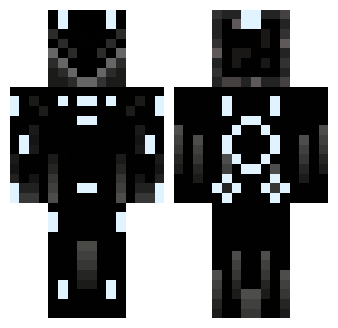 LegokingFour Minecraft skin, front and back view