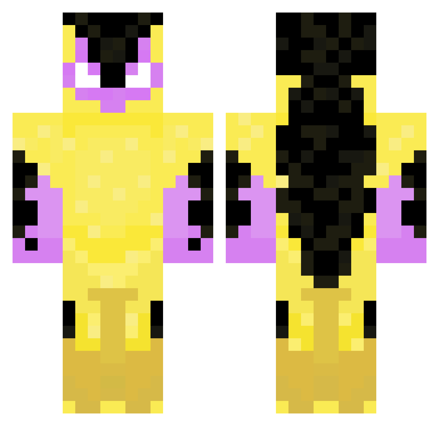 TheRatGuyMan Minecraft skin, front and back view