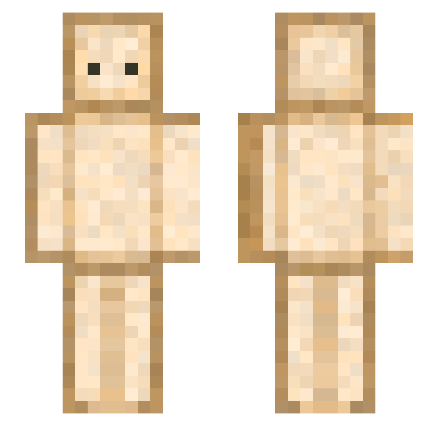 DougieProduce Minecraft skin, front and back view