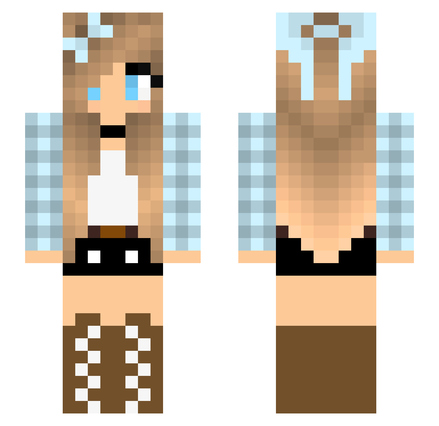 yThaiS Minecraft skin, front and back view