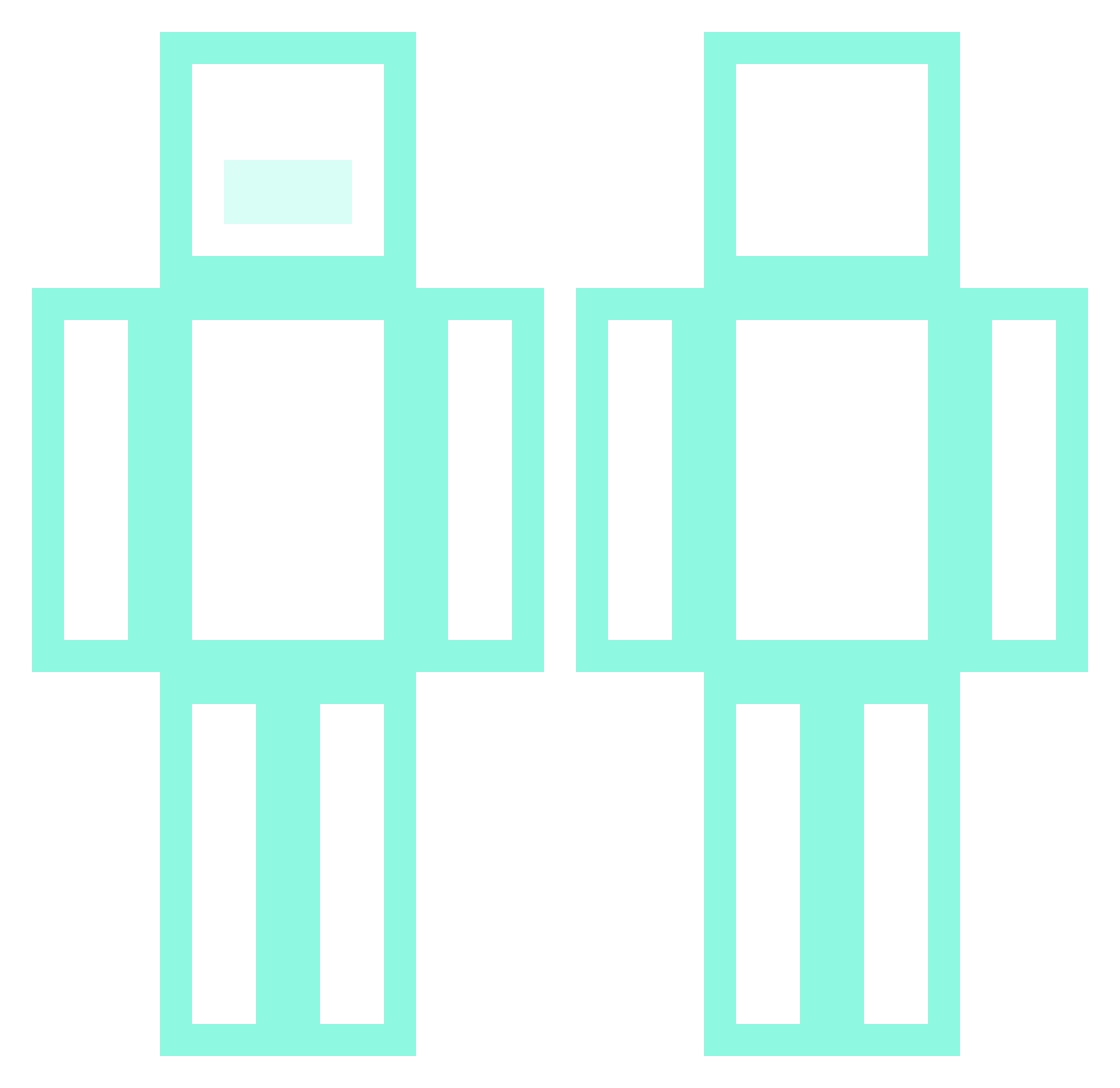 ghost_ca1 Minecraft skin, front and back view