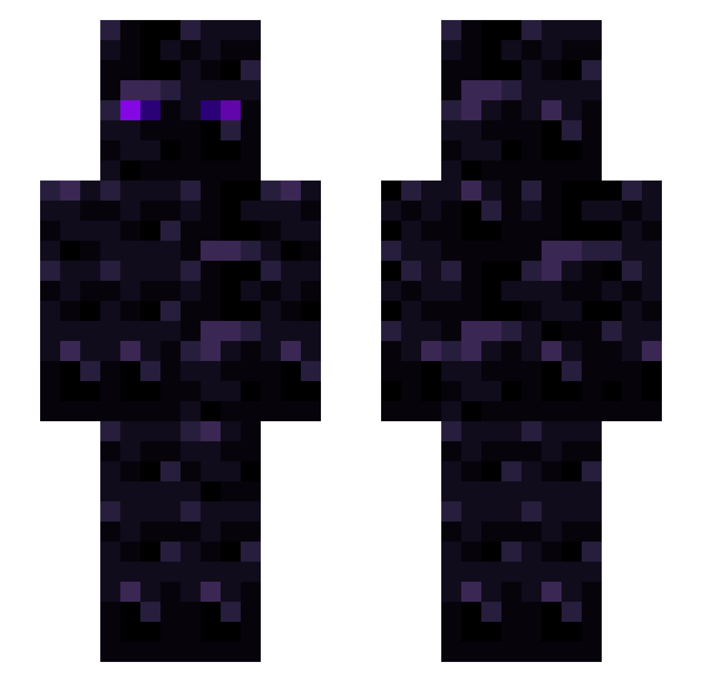 GB23 Minecraft skin, front and back view