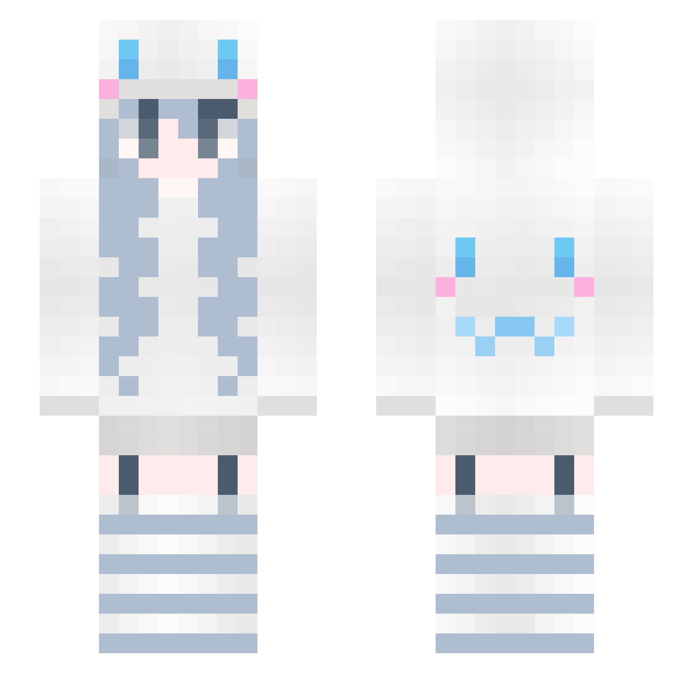 Karlsdor Minecraft skin, front and back view