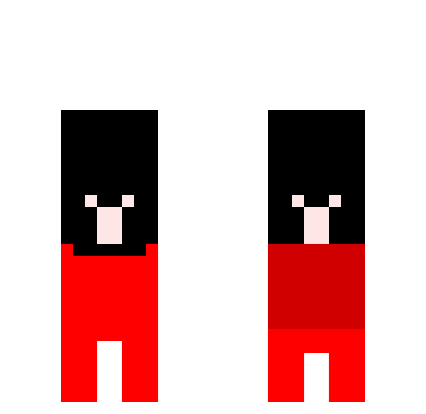 OcularAcorn6717 Minecraft skin, front and back view