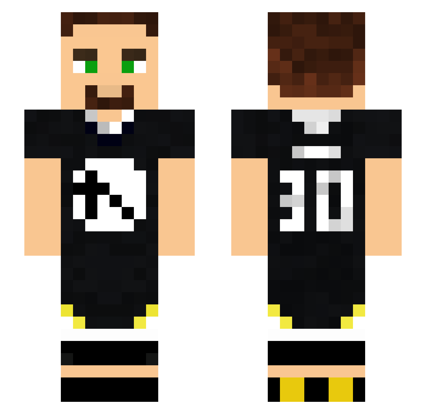 Kondzio_on_top1 Minecraft skin, front and back view