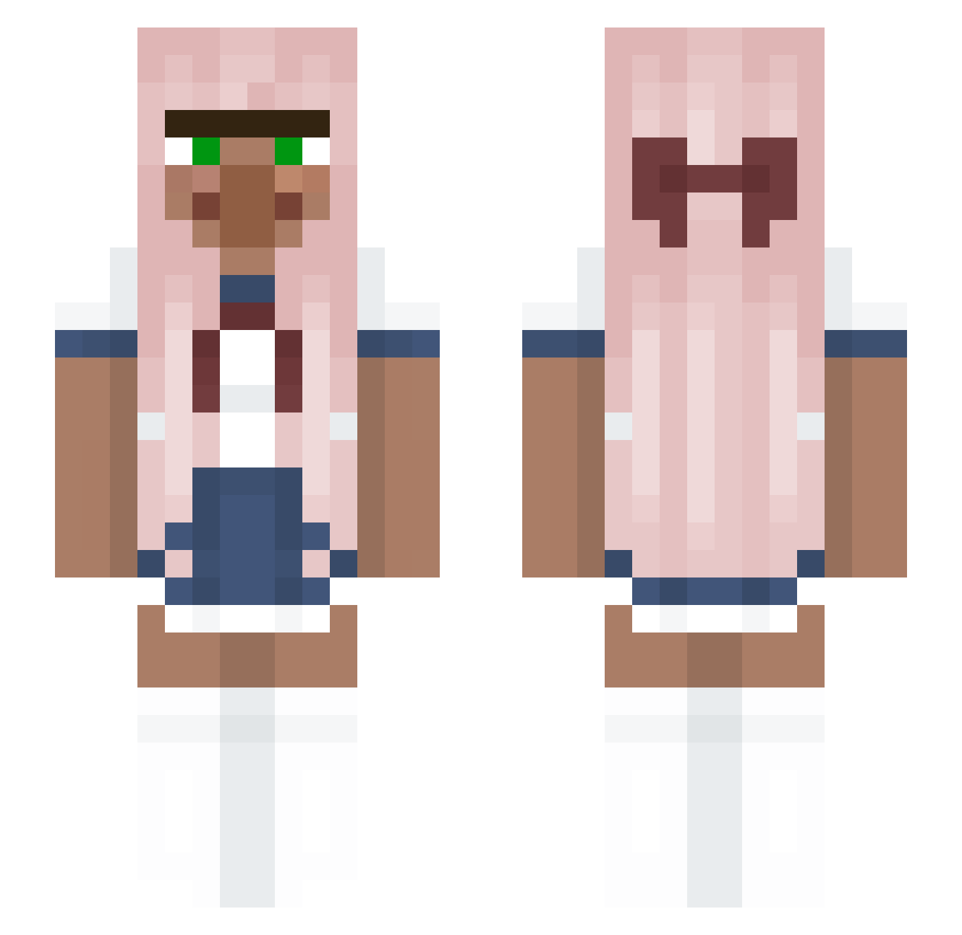 vladl Minecraft skin, front and back view