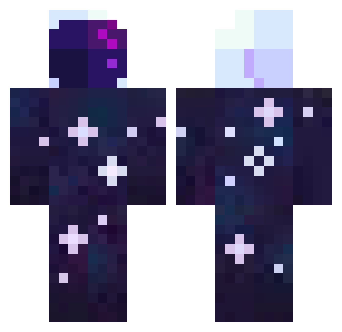 Thelollipop24 Minecraft skin, front and back view