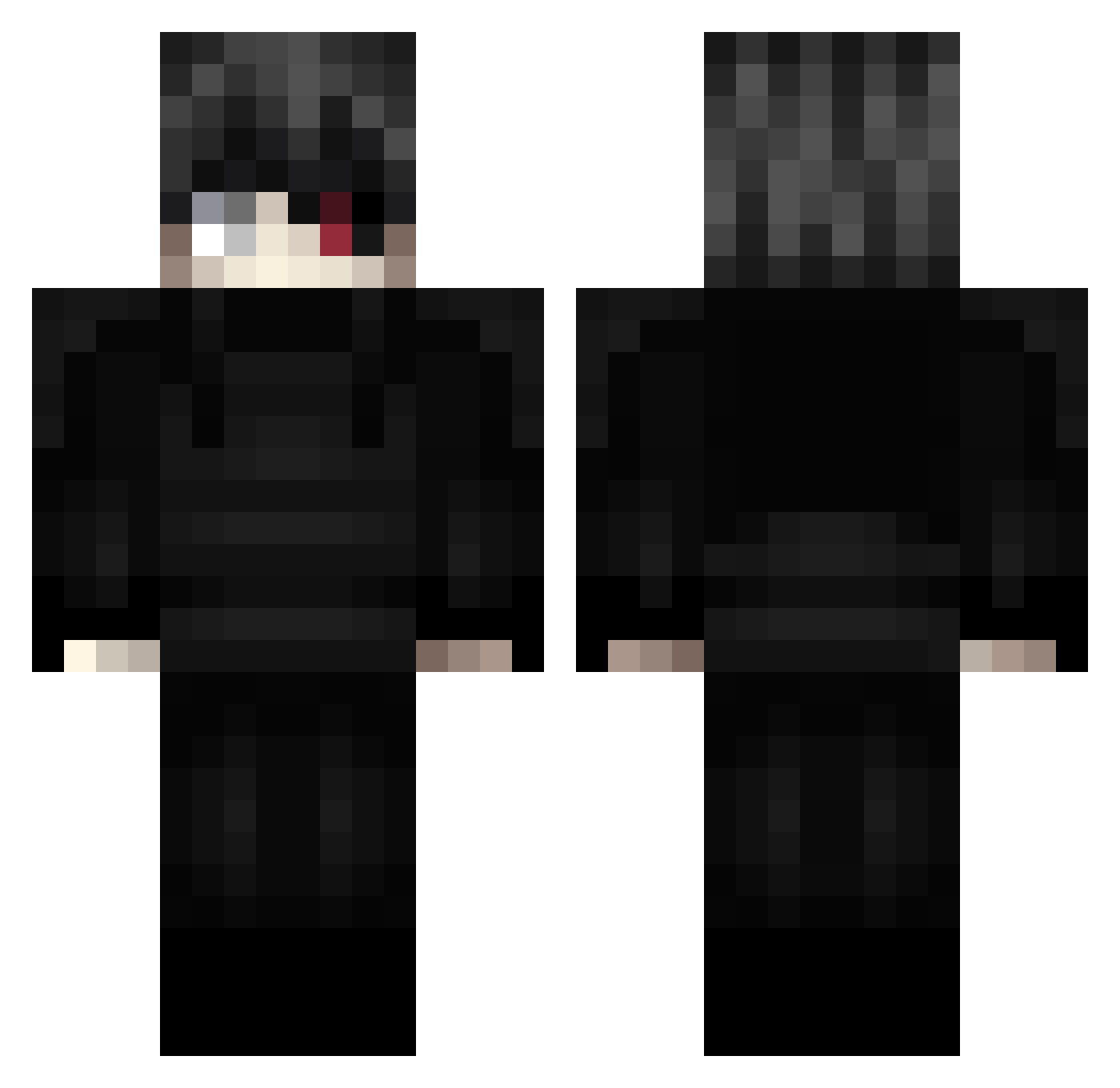Sovereign6767 Minecraft skin, front and back view