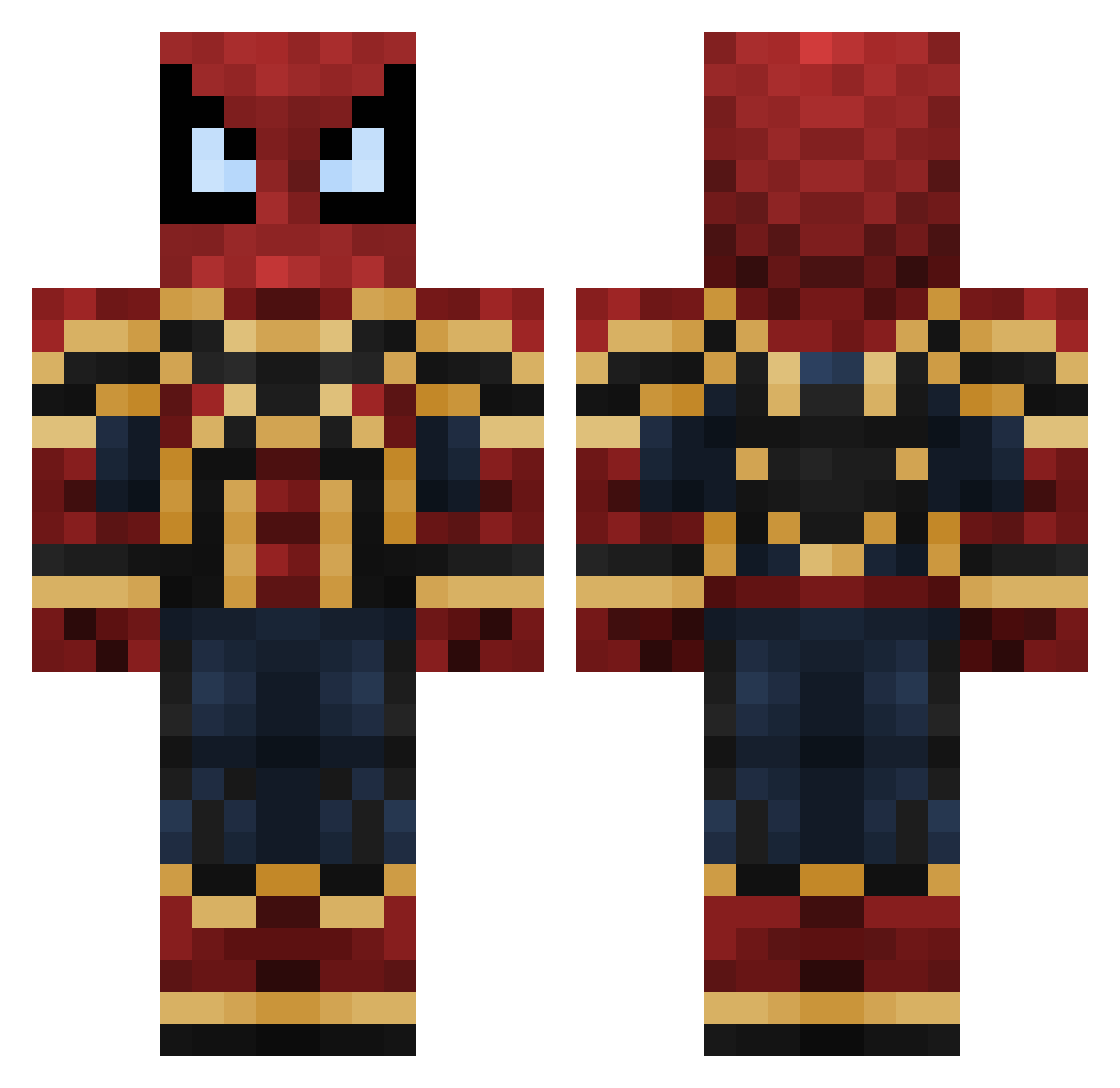 nyp_qlf Minecraft skin, front and back view
