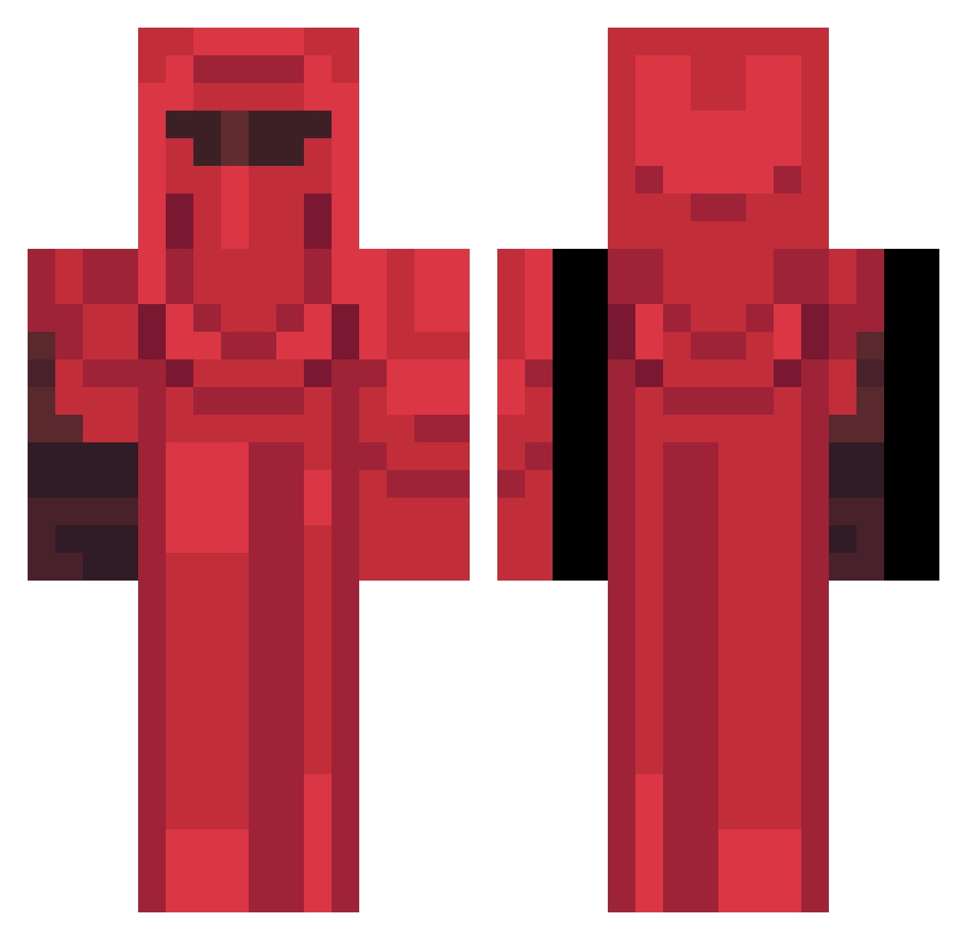 Napoleontje345 Minecraft skin, front and back view