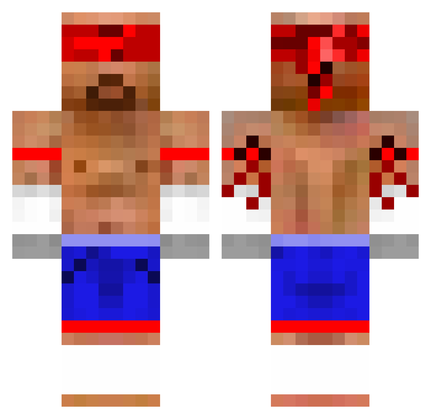 iNfiNiTy_DaM Minecraft skin, front and back view