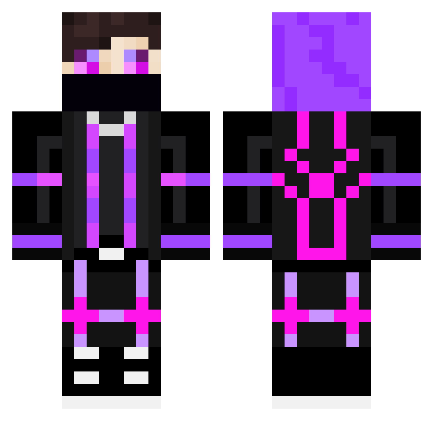 xOltiiZ383 Minecraft skin, front and back view