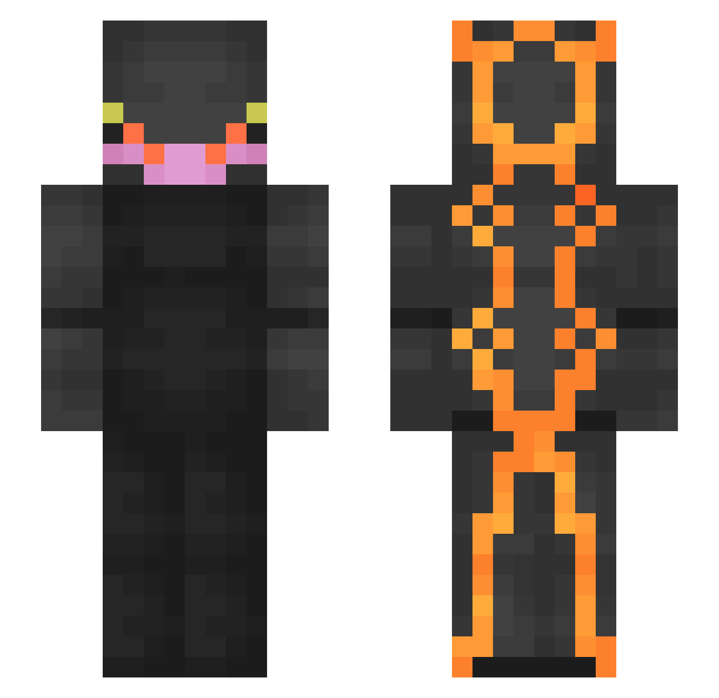 TarnishedViking Minecraft skin, front and back view