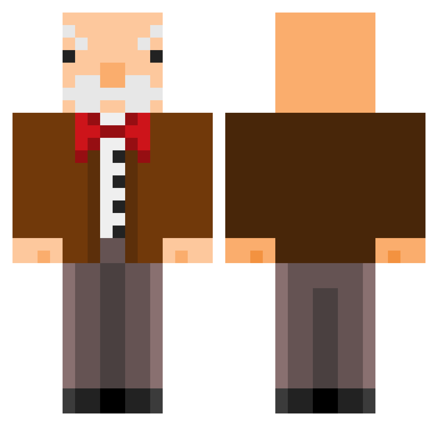 SergieteG11 Minecraft skin, front and back view