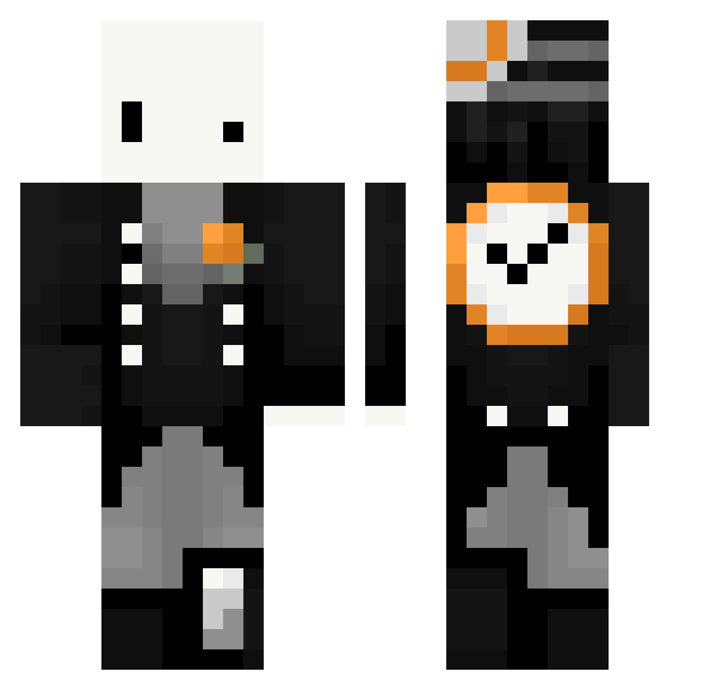 joski123 Minecraft skin, front and back view