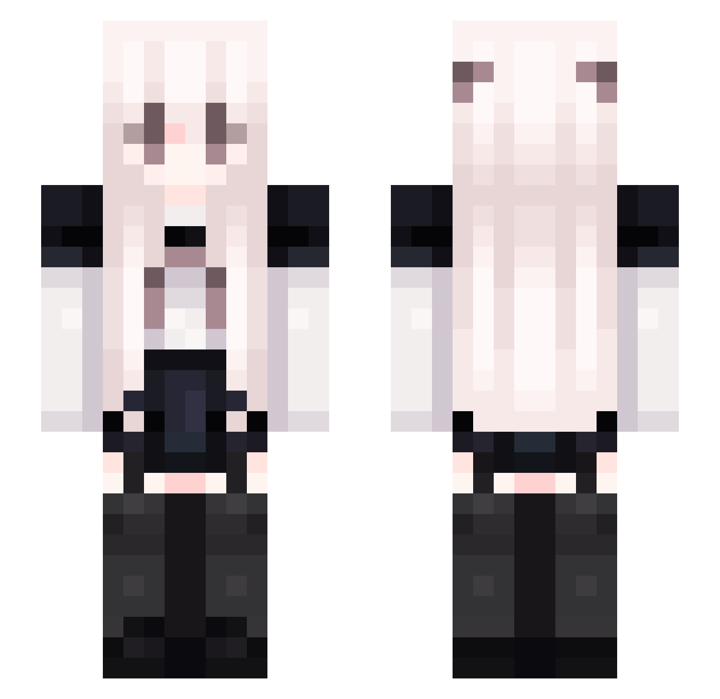 robakbobak34 Minecraft skin, front and back view