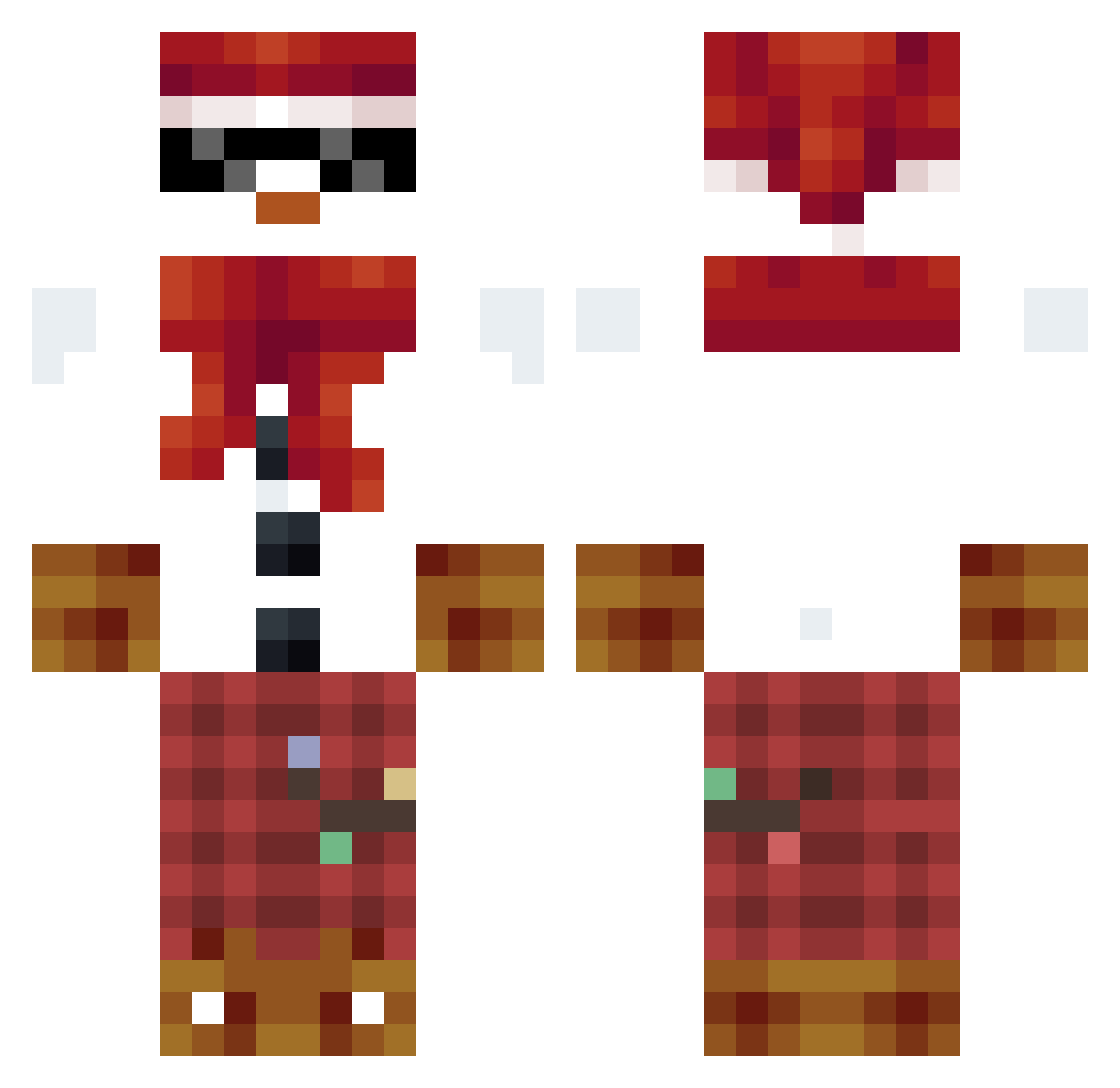 Snowwyyyw Minecraft skin, front and back view