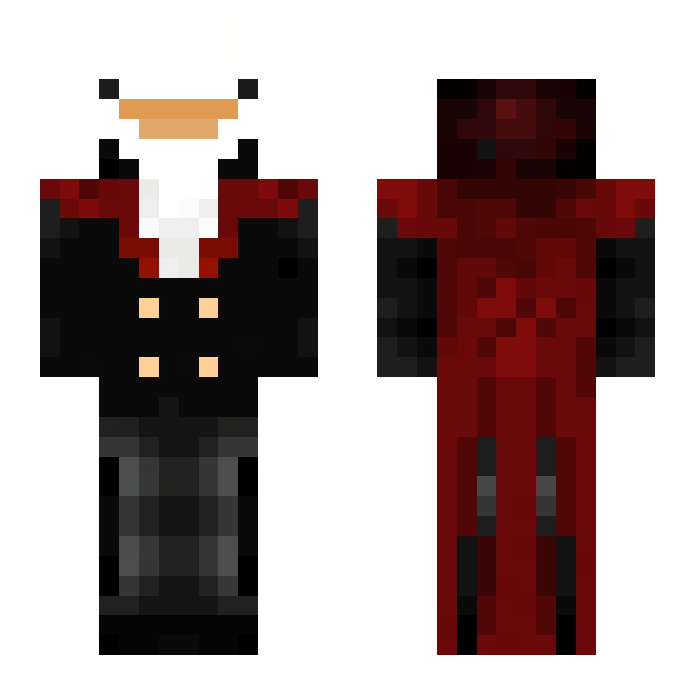 The_AsparaGoose_ Minecraft skin, front and back view