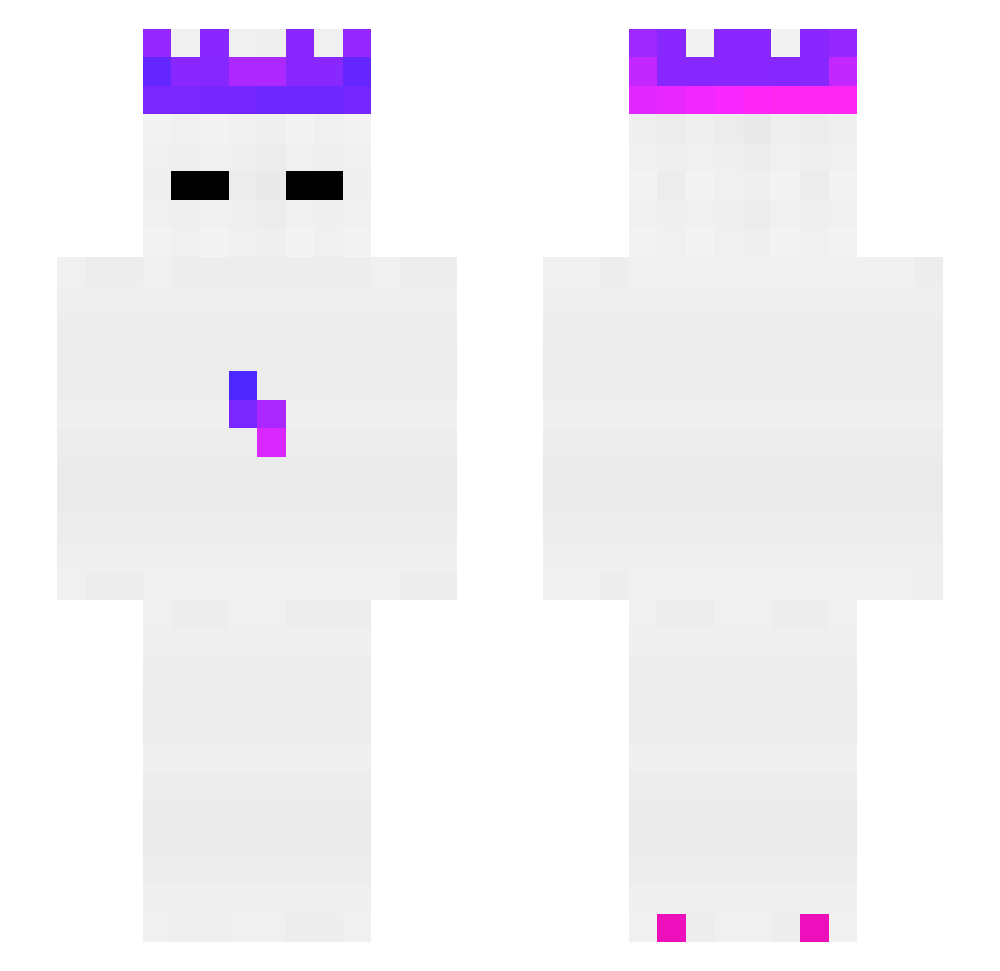 G_x_G Minecraft skin, front and back view