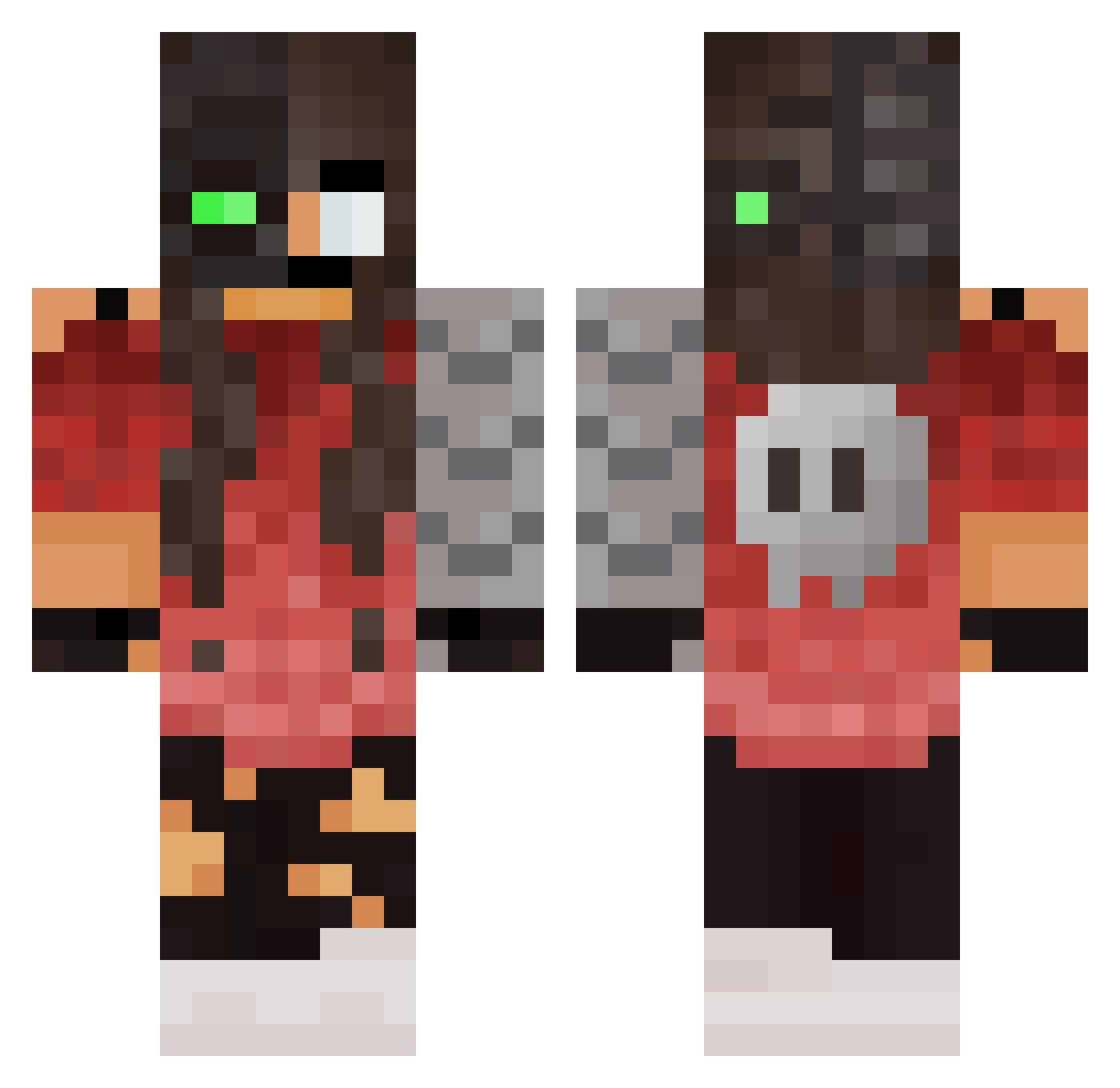 W1NT8R - metal arm Minecraft skin