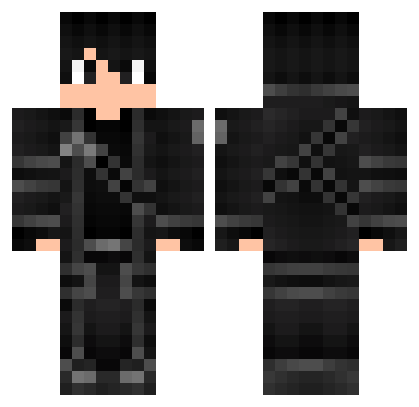 BIGMAK343 Minecraft skin, front and back view