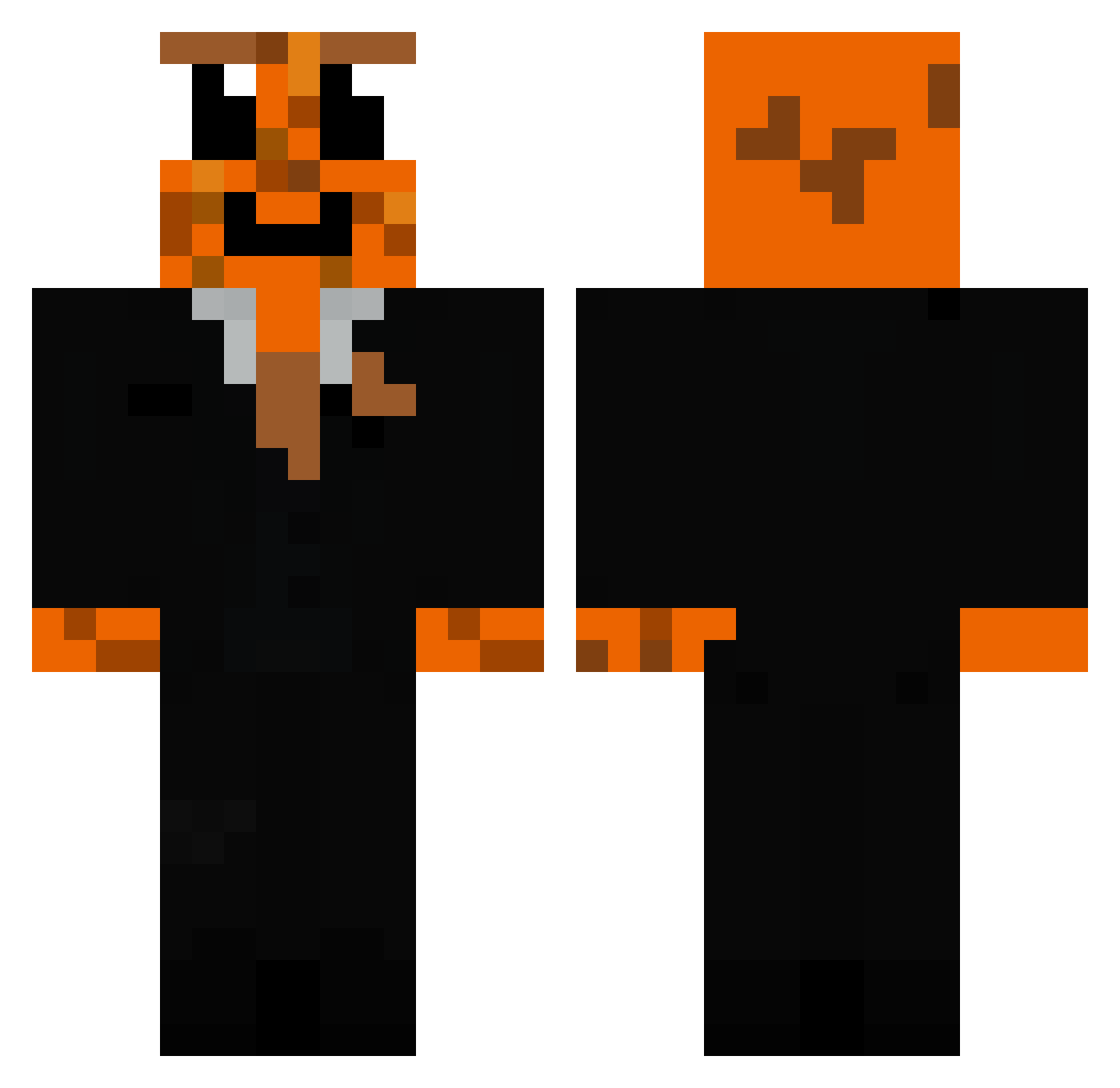 ytsynsa Minecraft skin, front and back view