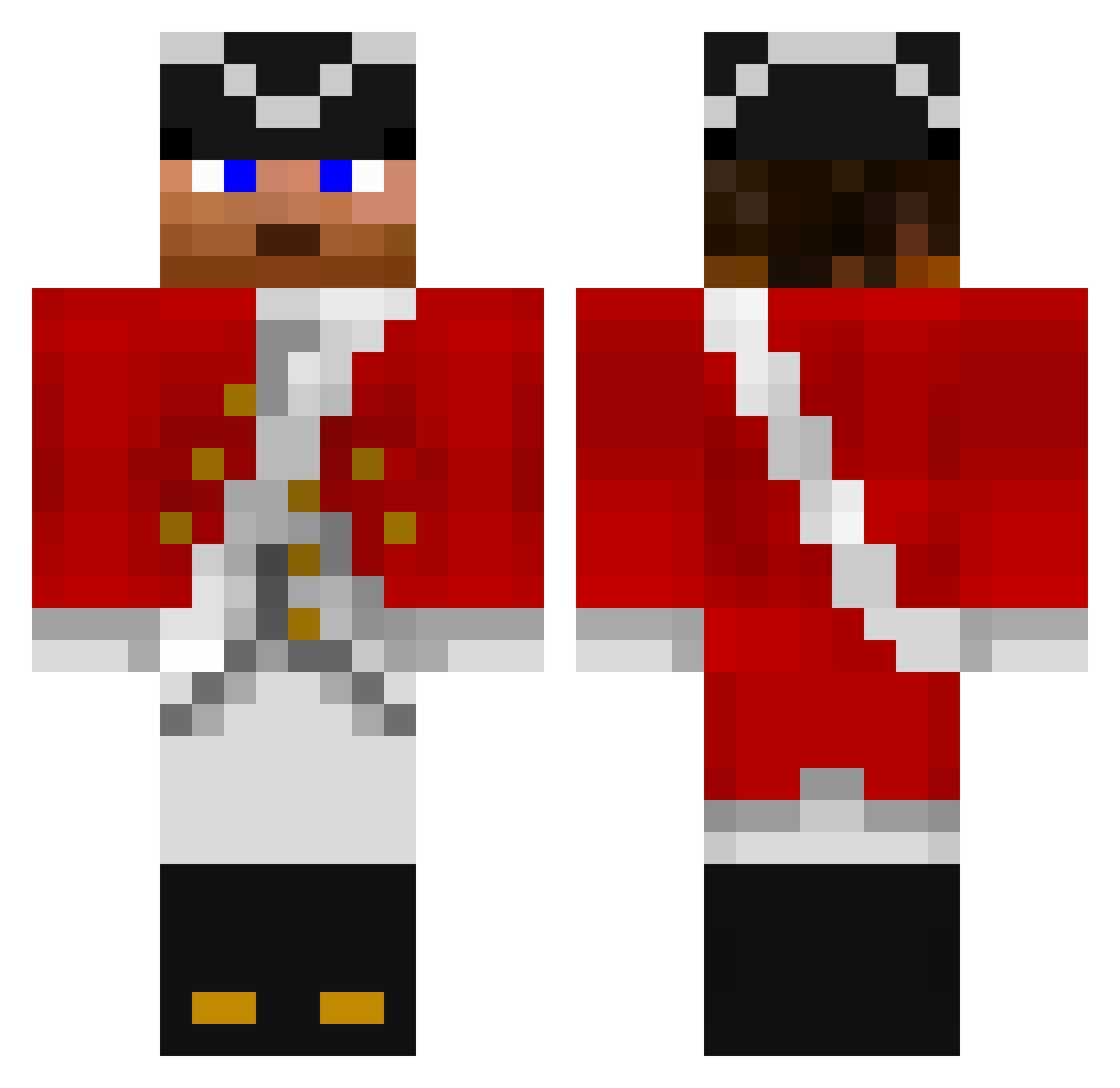 Feldi1992 Minecraft skin, front and back view