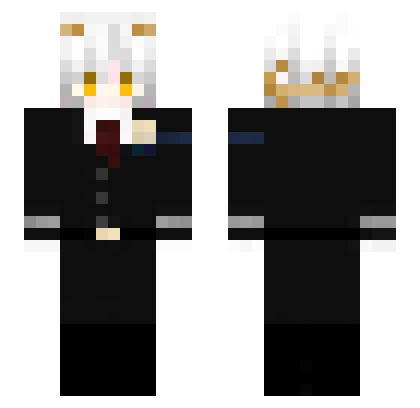 misti03 Minecraft skin, front and back view
