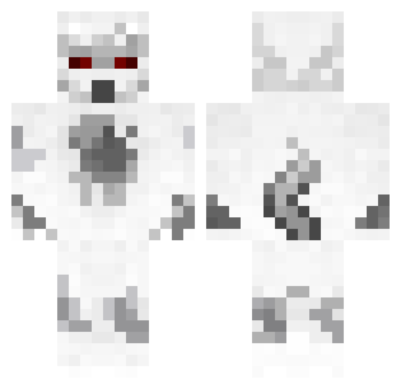 Serzide Minecraft skin, front and back view