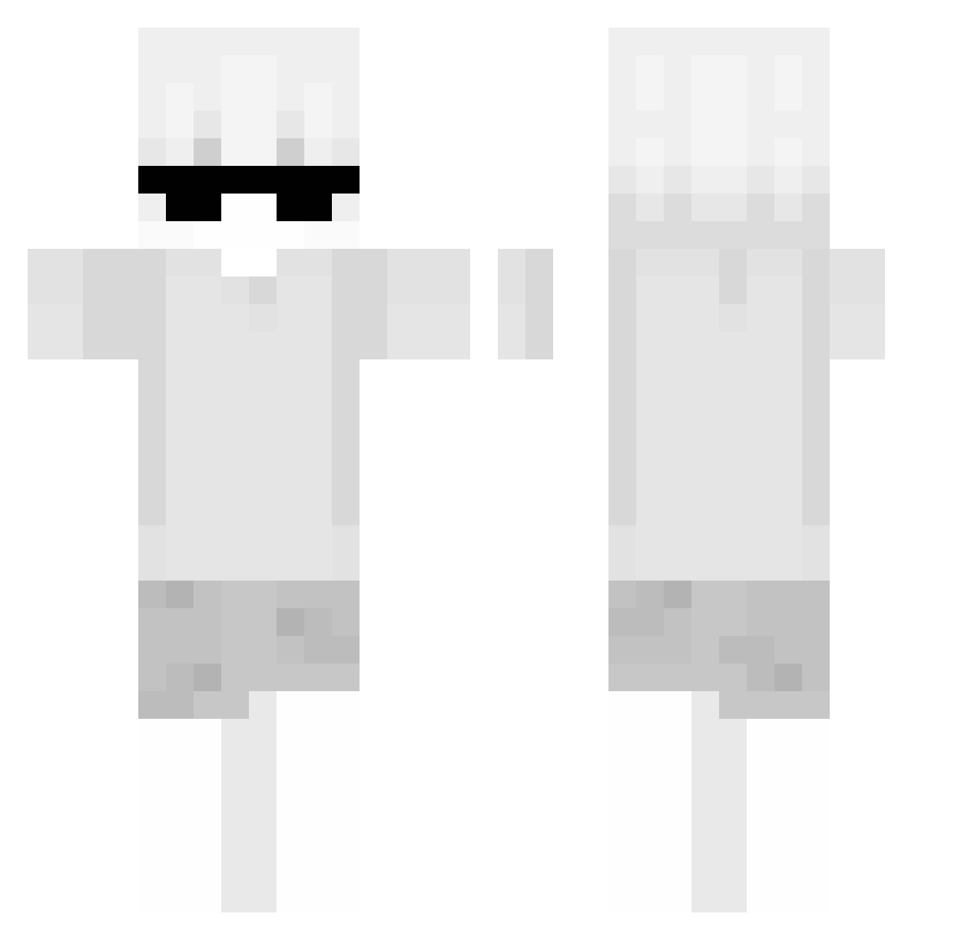 XD_Lxzy140 Minecraft skin, front and back view