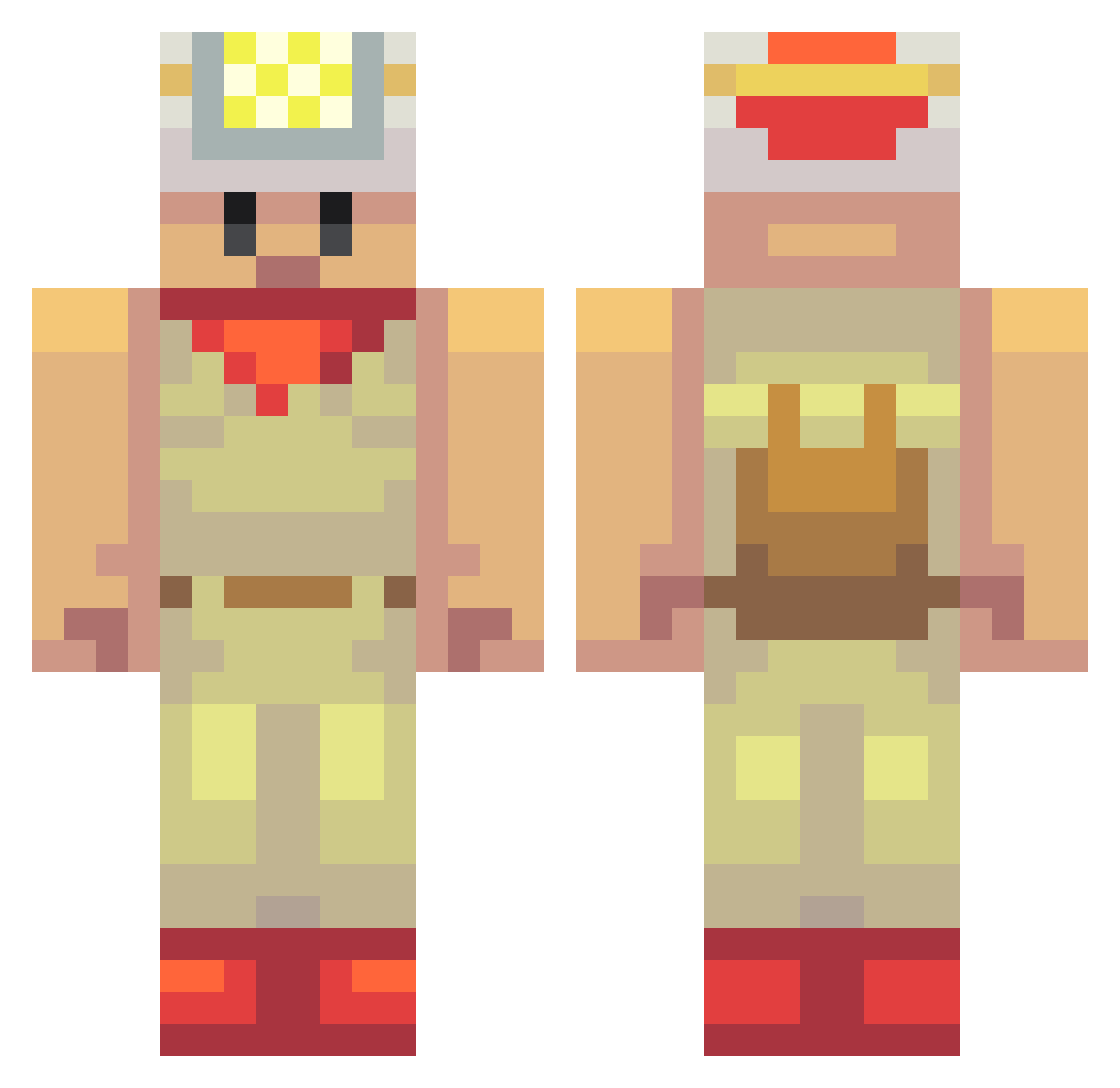 PixelDeEcran - captain toad Minecraft skin