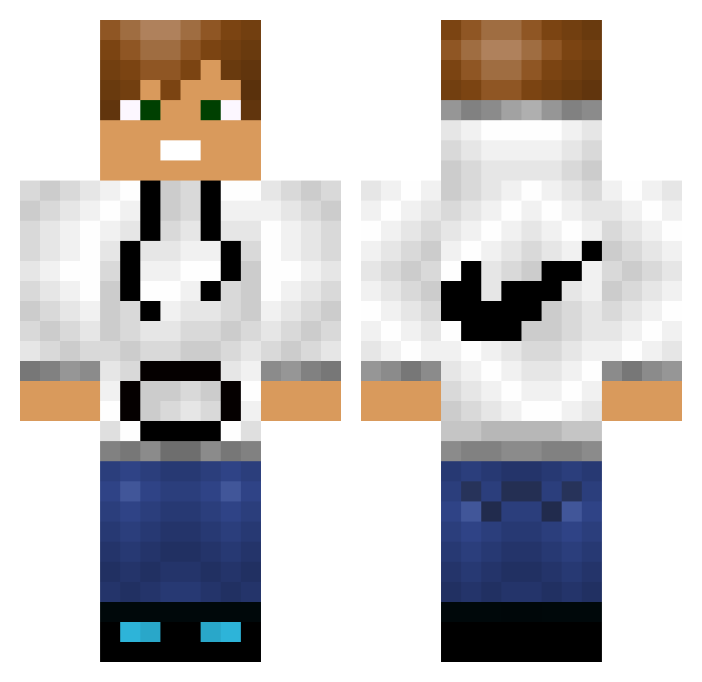 CockADoodleDoo Minecraft skin, front and back view