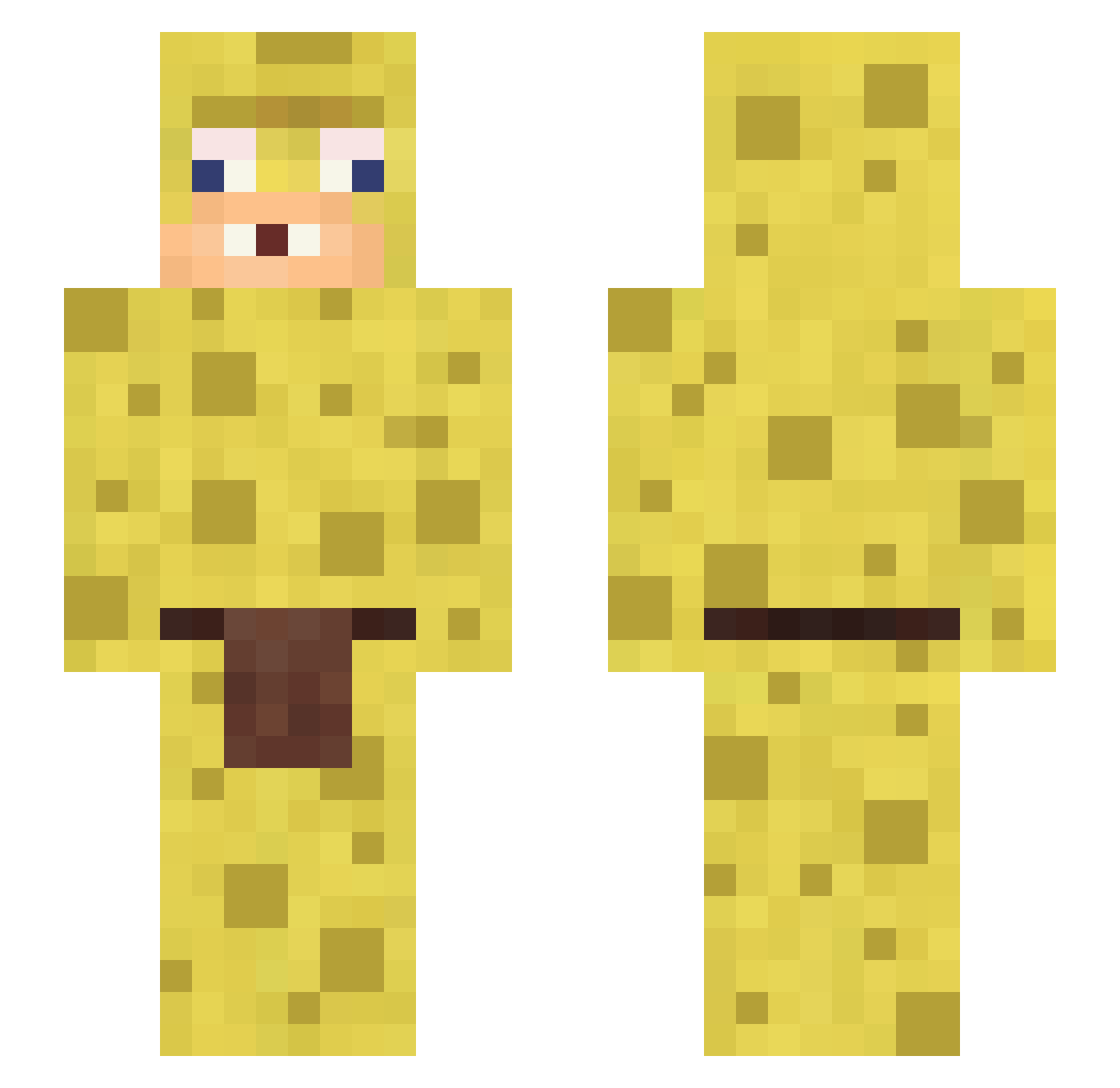 vl4ud Minecraft skin, front and back view