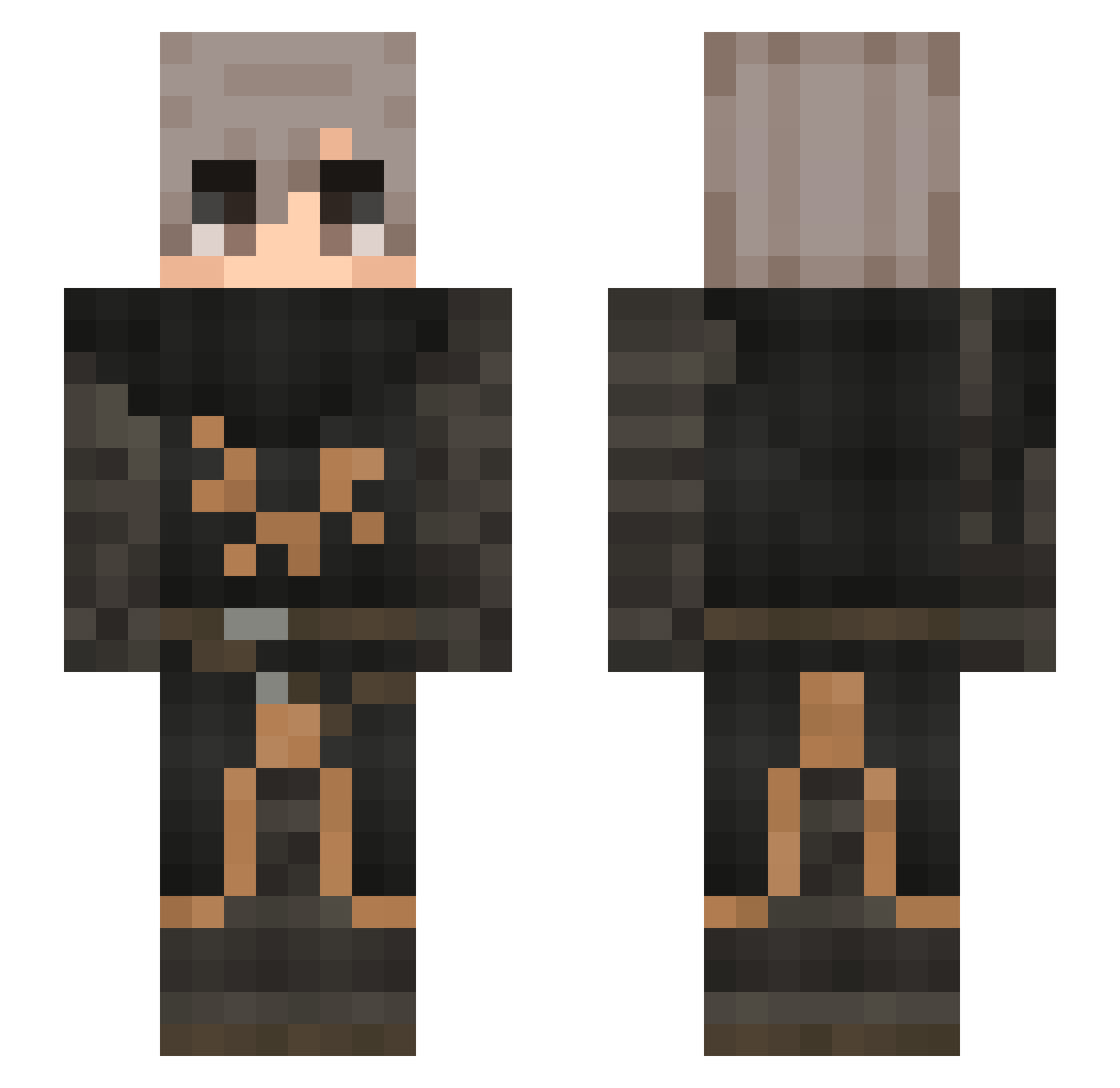 zuvf_ Minecraft skin, front and back view