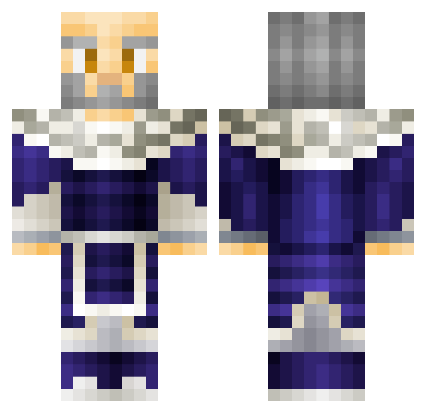 Strollin Minecraft skin, front and back view