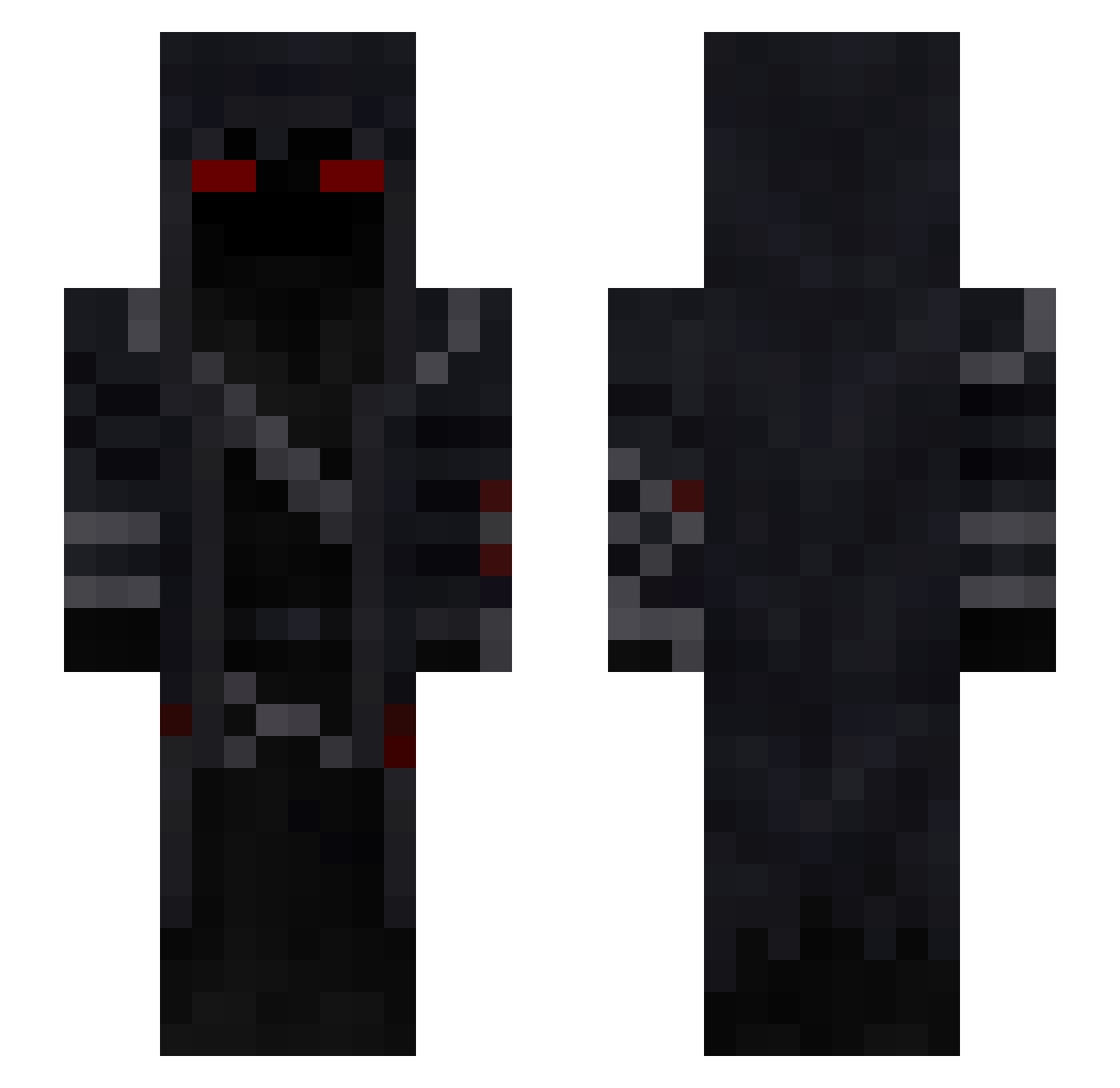 zer24360 Minecraft skin, front and back view