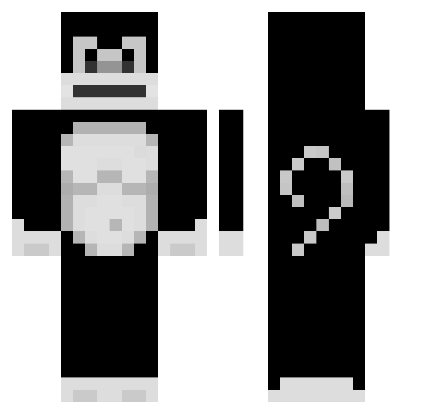 haa3355 Minecraft skin, front and back view
