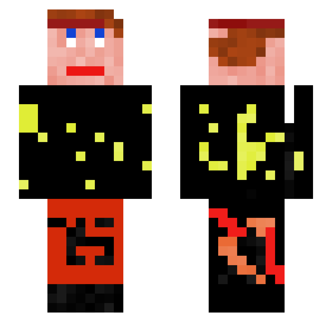 SanPae1708 Minecraft skin, front and back view