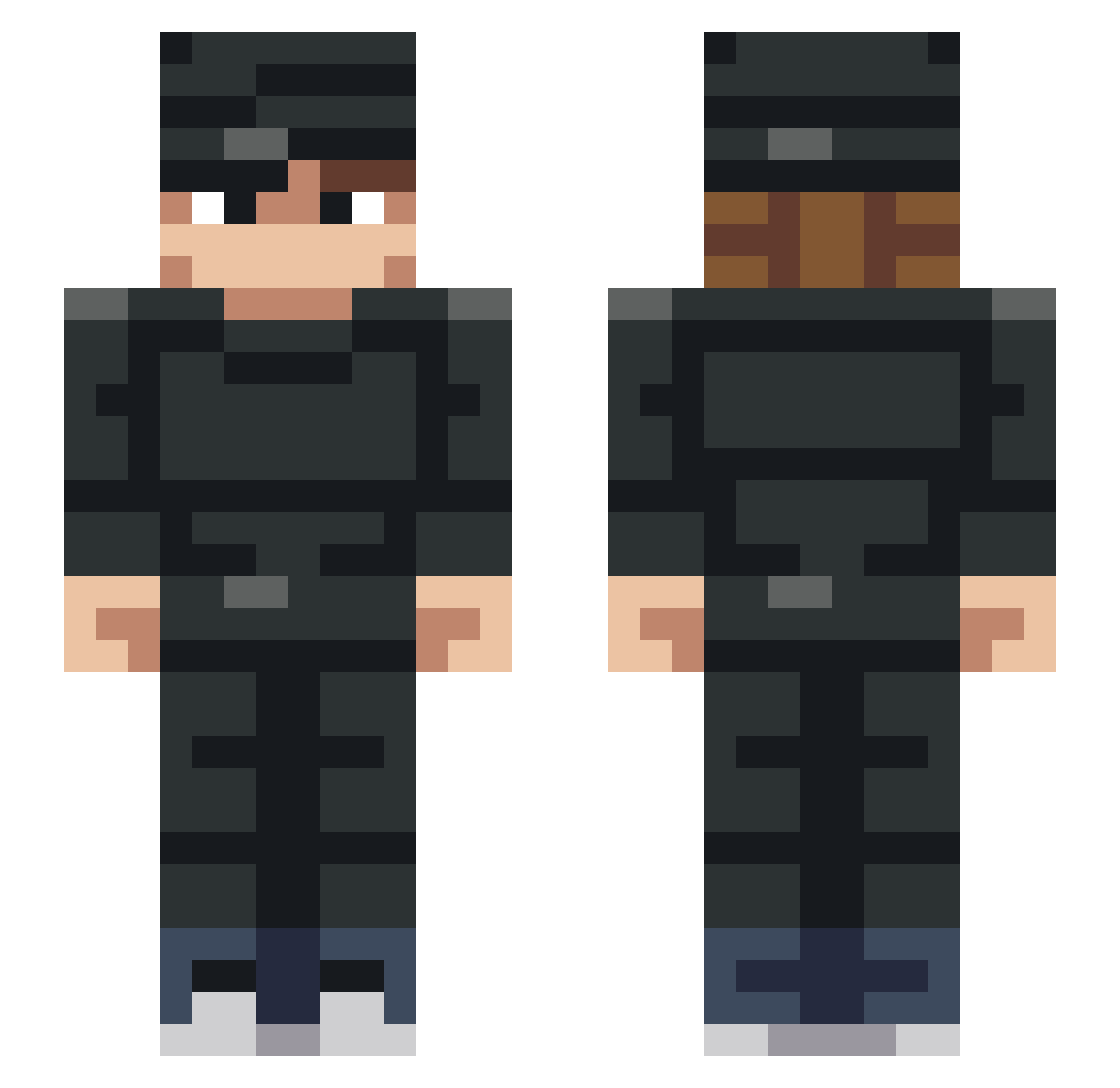 fahdawy Minecraft skin, front and back view