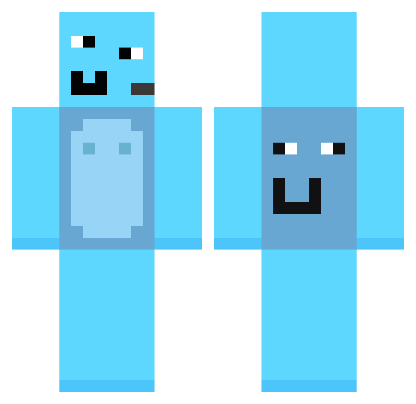 frizzie_wizzie Minecraft skin, front and back view