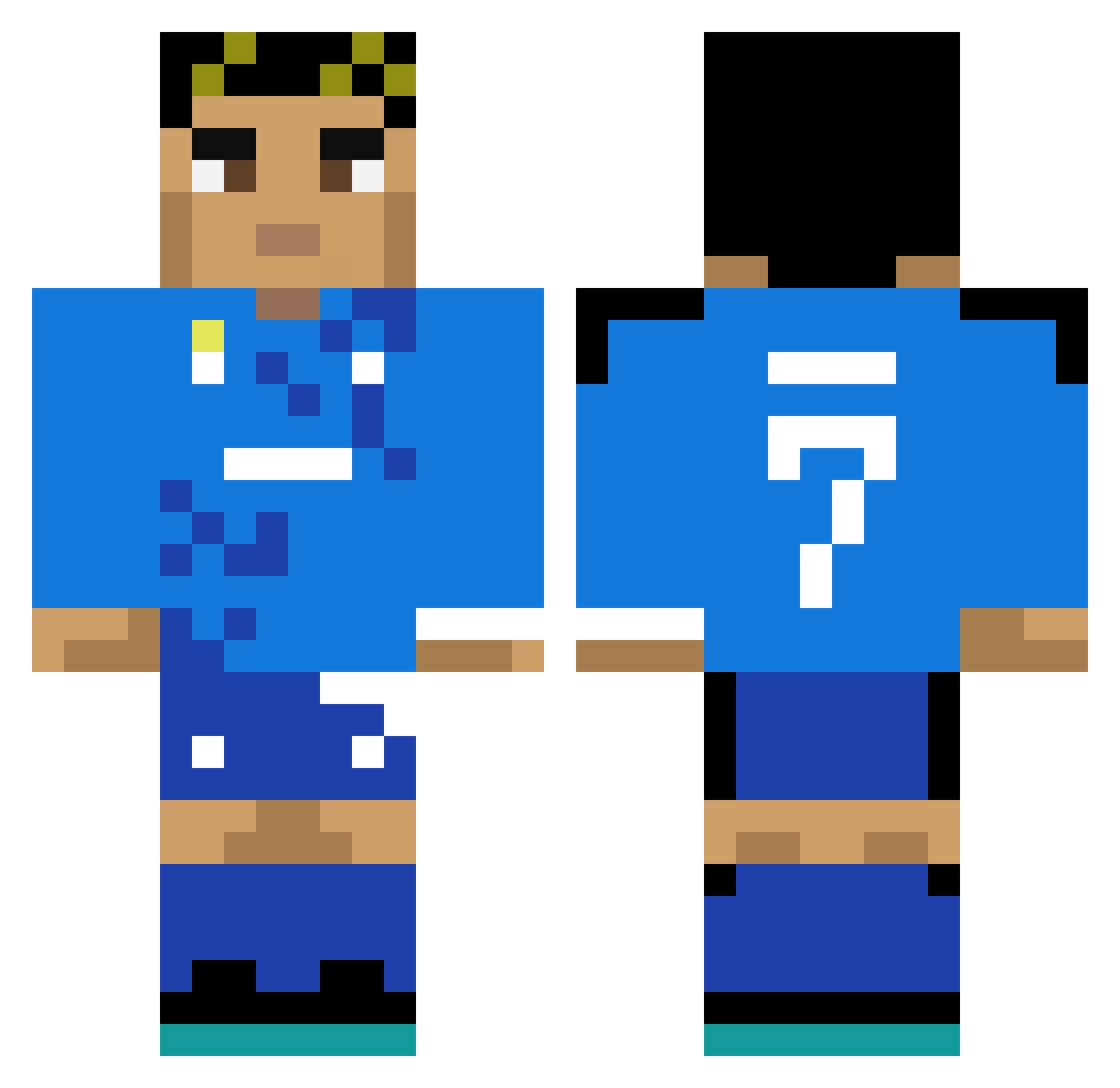 harambethe12 Minecraft skin, front and back view