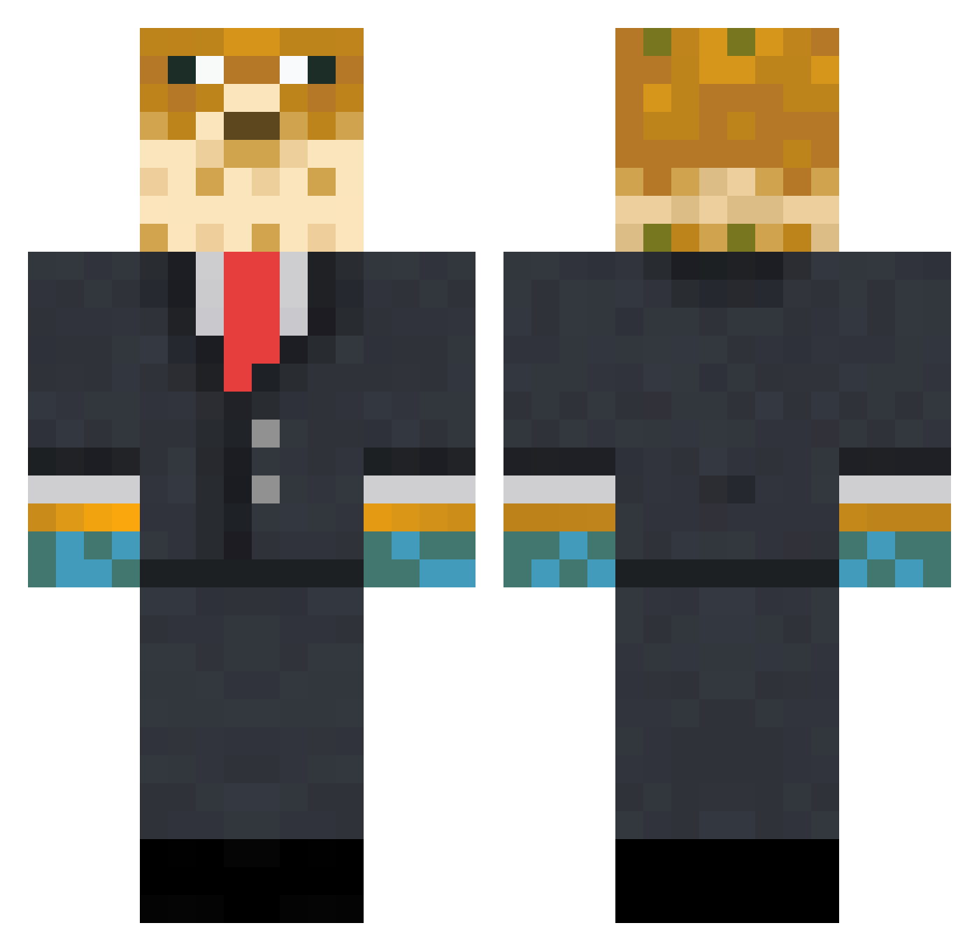 Maximus_Ant Minecraft skin, front and back view