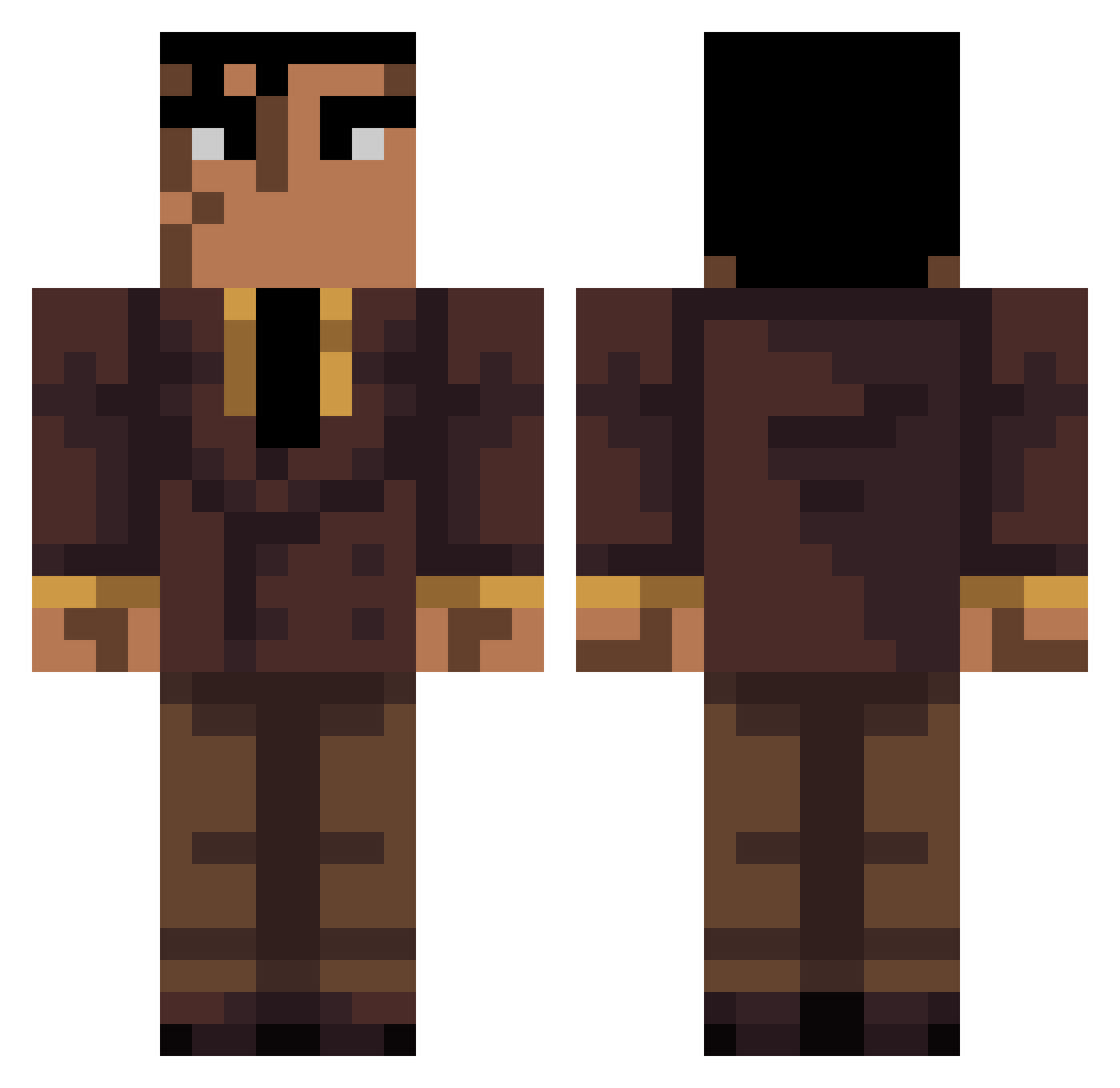 smilzontibus Minecraft skin, front and back view