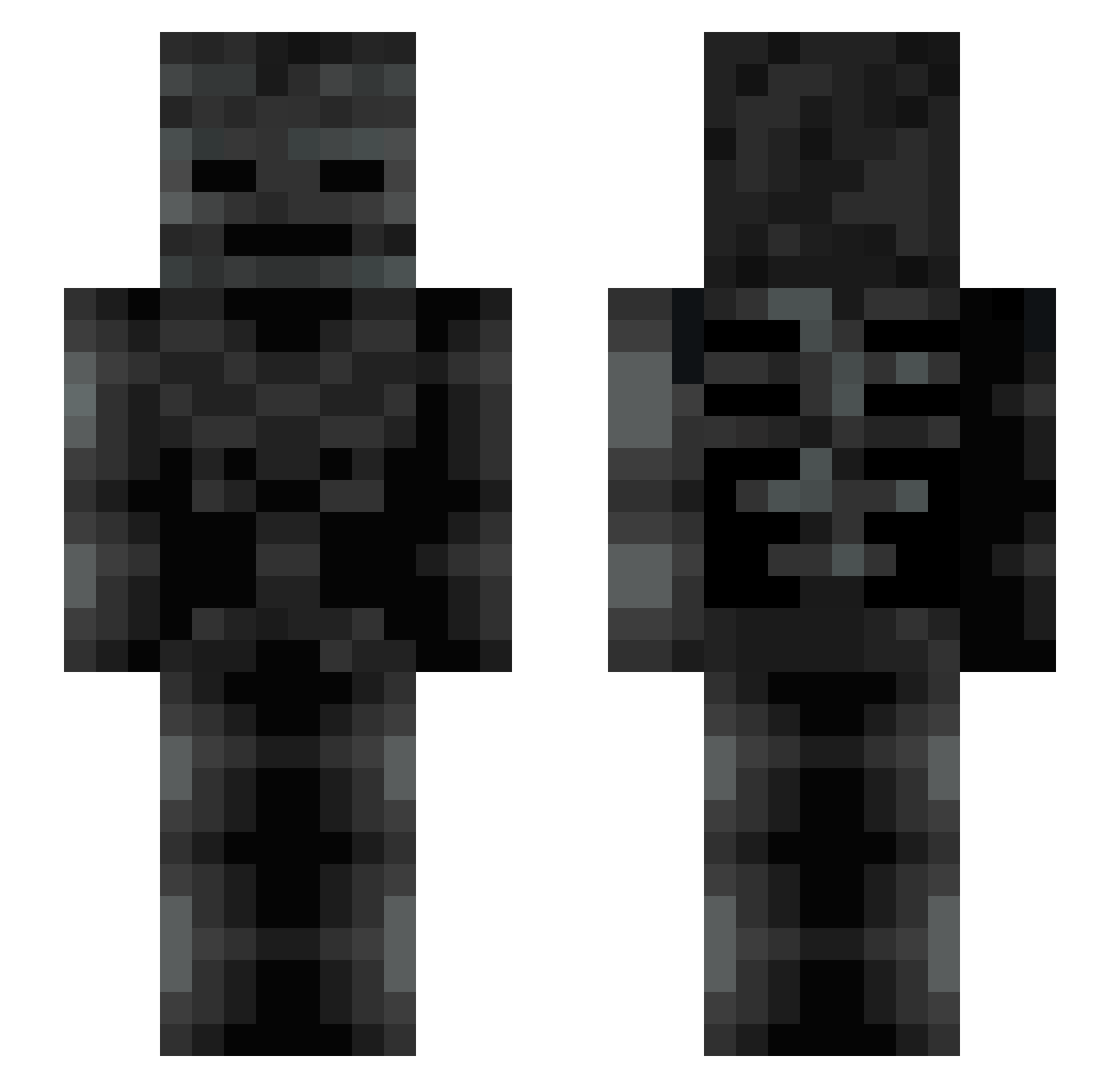 Minecraft_Peter Minecraft skin, front and back view
