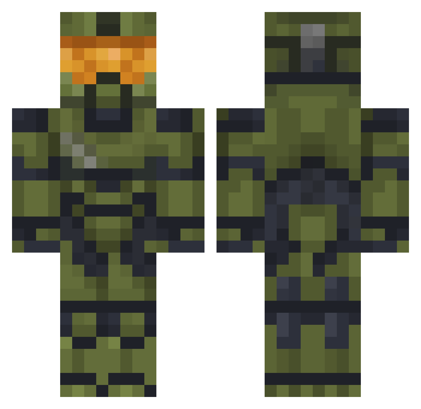 DanSavit Minecraft skin, front and back view