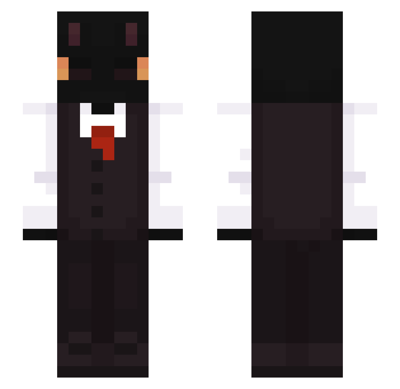 _MichusX_ Minecraft skin, front and back view